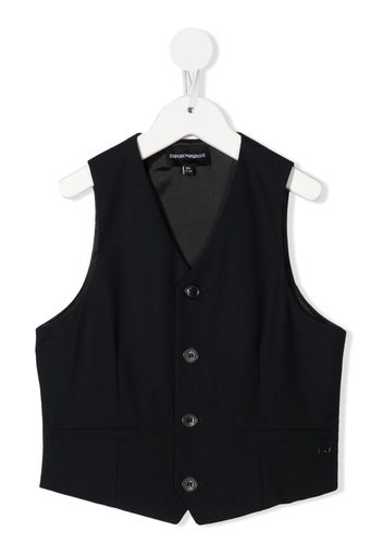 Emporio Armani Kids single-breasted waistcoat - Blue