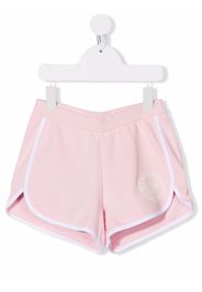 Emporio Armani Kids logo-stamp shorts - Pink