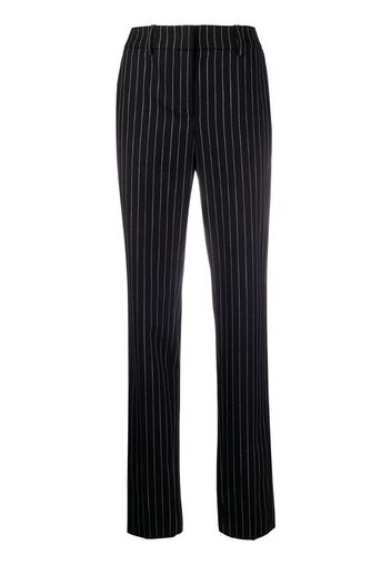 tailored stripe print trousers