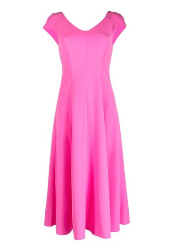 Emporio Armani cut out-back midi dress - Pink