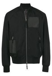 Emporio Armani plain bomber jacket - Black