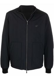 Emporio Armani quilted panel bomber jacket - Black