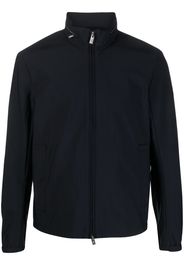 Emporio Armani high-neck zip-up jacket - Blue