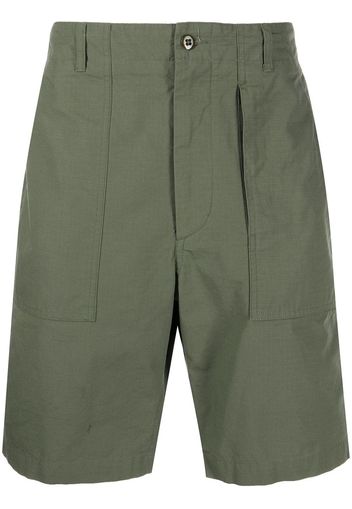 Engineered Garments high-waisted straight-leg shorts - Green