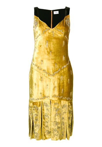 Erdem Palmer midi dress - Yellow