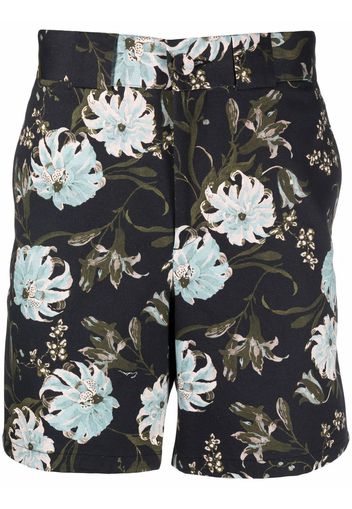 Erdem floral-print chino shorts - Black