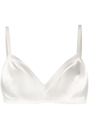 silk triangle bra