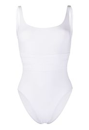 stitched panel swimsuit