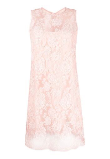 Ermanno Ermanno lace-patterned sleeveless dress - Pink