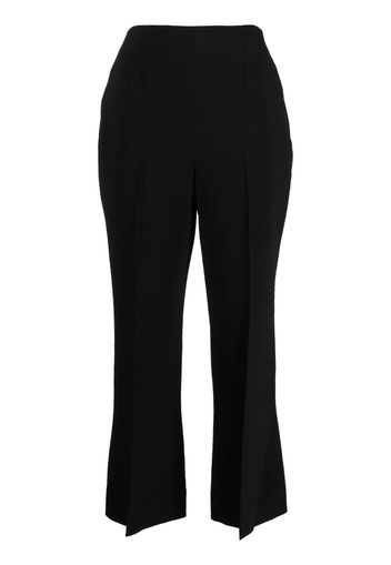 Ermanno Scervino high-waisted cropped flared trousers - Black