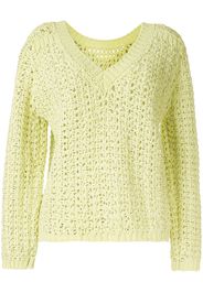 loose weave v-neck jumper