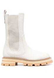 Ermanno Scervino mid-calf leather boots - White