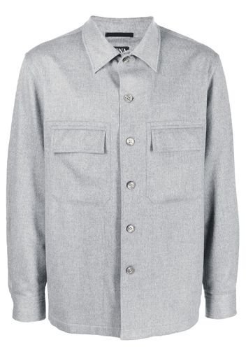 Ermenegildo Zegna long-sleeve cashmere shirt - Grey