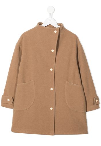 Eshvi Kids single-breasted coat - Brown