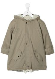 Eshvi Kids hooded lined parka - Brown