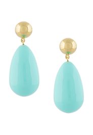 Eshvi oval drop earrings - Blue
