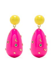 Eshvi Galaxy drop earrings - Pink