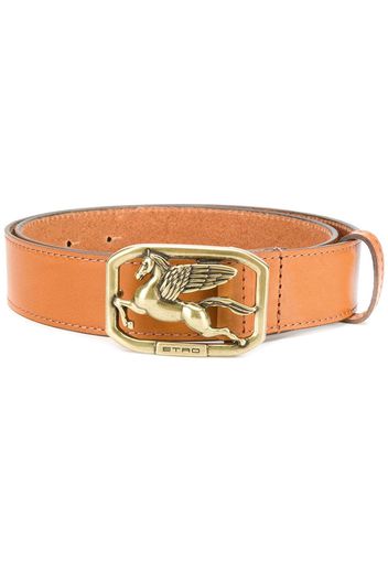 Etro Pegasus buckle belt - Brown