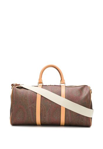 paisley-print zipped holdall