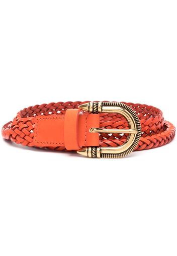 ETRO woven leather belt - Orange
