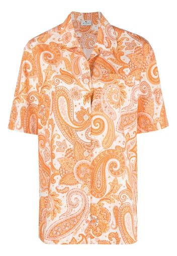 ETRO paisley-print button-up shirt - Orange