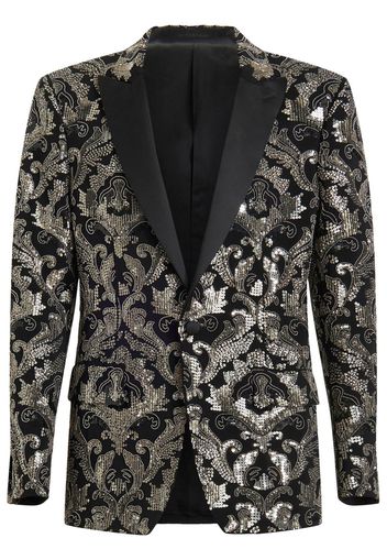 ETRO bead-embellished single-breasted blazer - Black