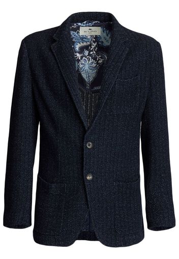 ETRO fitted single-breasted blazer - Blue