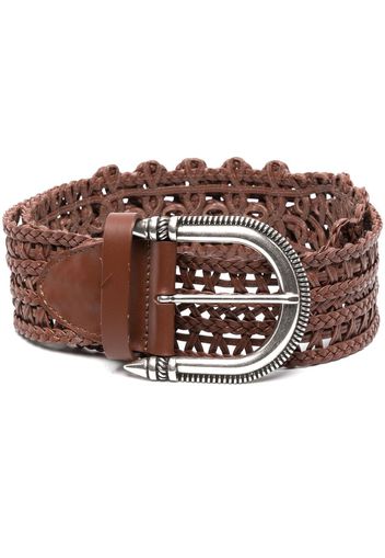 ETRO leather knotted belt - Brown