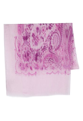 ETRO all-over paisley-print scarf - Pink