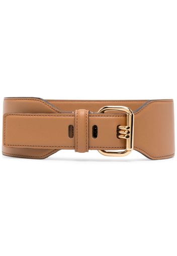 ETRO logo-buckle leather belt - Brown