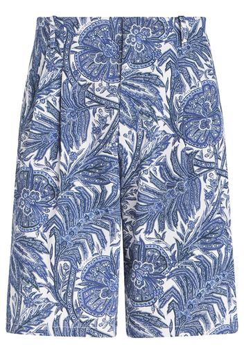 ETRO paisley-print bermuda shorts - Blue