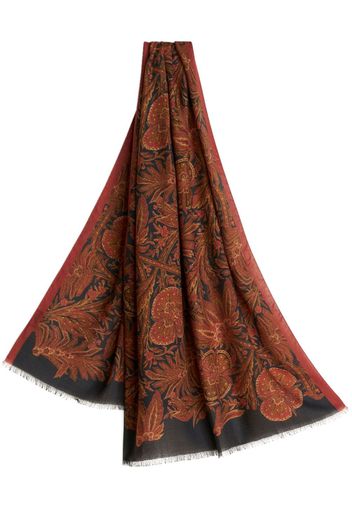 ETRO floral-print wraparound-style scarf - Brown