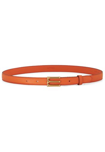 ETRO logo-buckle leather belt - Orange