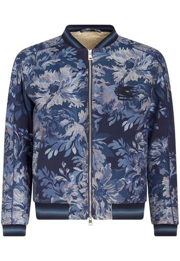 ETRO patterned-jacquard bomber jacket - Blue