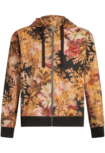 ETRO floral-print zip-up hoodie - Multicolour