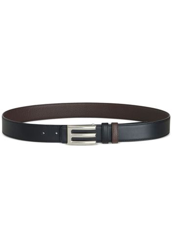 ETRO logo-buckle leather belt - Black