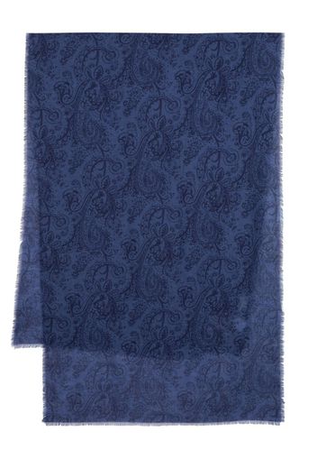 ETRO Shaal-nur paisley-print scarf - Blue