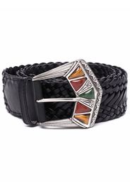 Etro embossed-buckle belt - Black