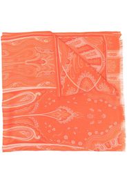 ETRO ornamental-print scarf - Orange