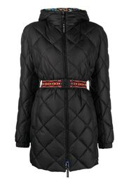 ETRO belted quilted coat - Black