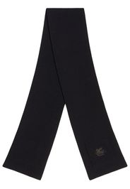 ETRO fine-knit wool scarf - Black