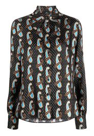 ETRO paisley-print silk shirt - Black
