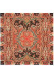 ETRO paisley-print cashmere-blend scarf - Red