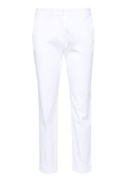 ETRO mid-rise cropped slim trousers - White