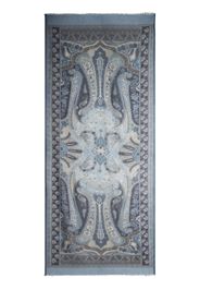 ETRO paisley-print cashmere scarf - Blue