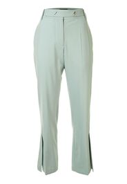 split-hem flared trousers