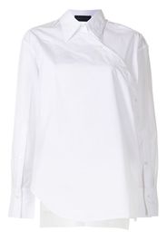 asymmetric wraparound shirt