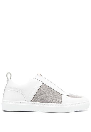 Fabiana Filippi panelled slip-on sneakers - White