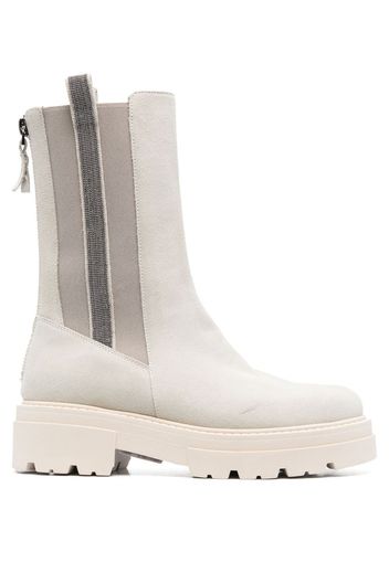 Fabiana Filippi 45mm chunky suede boots - Neutrals