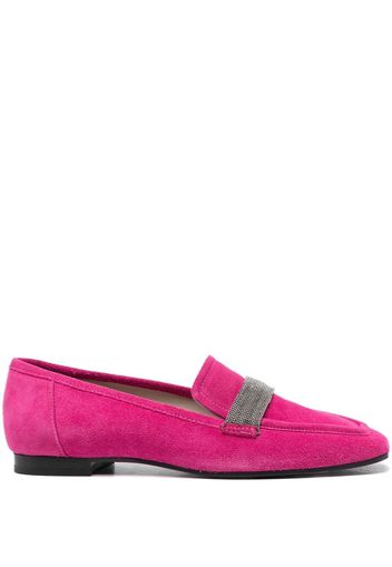 Fabiana Filippi 15mm slip-on suede loafers - Pink